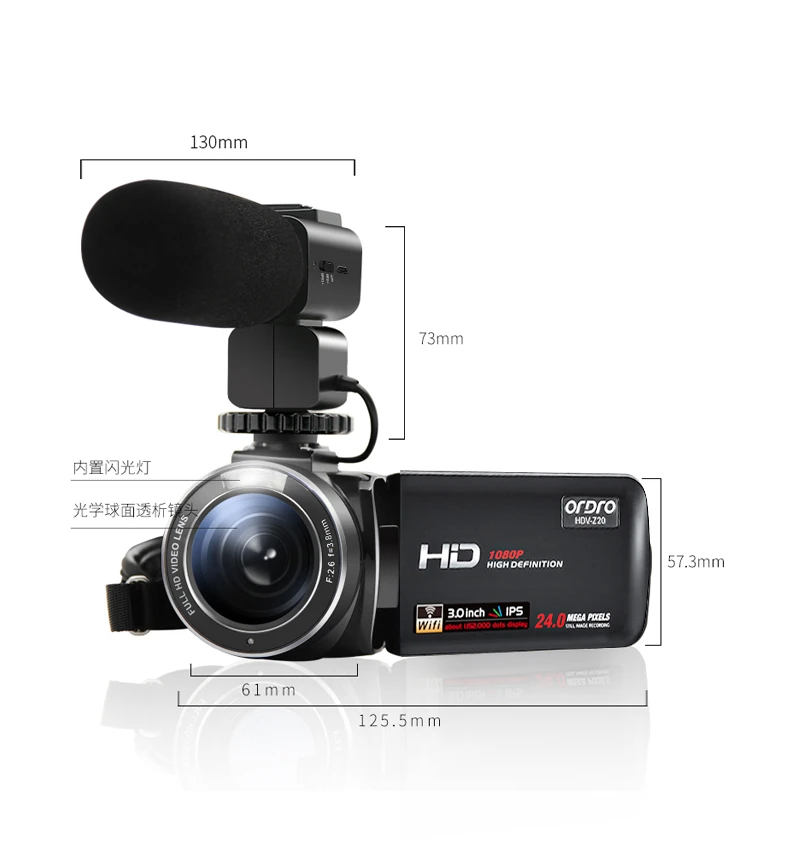 Ouda ORDROZ20 HD digital camera home dv video recorder outdoor portable camera professional camcorder home travel conference vlog vibrato short video Ouda ORDROZ20 HD digital camera home dv video recorder outdoor portable camera professional camcorder home travel conference vlog vibrato short video