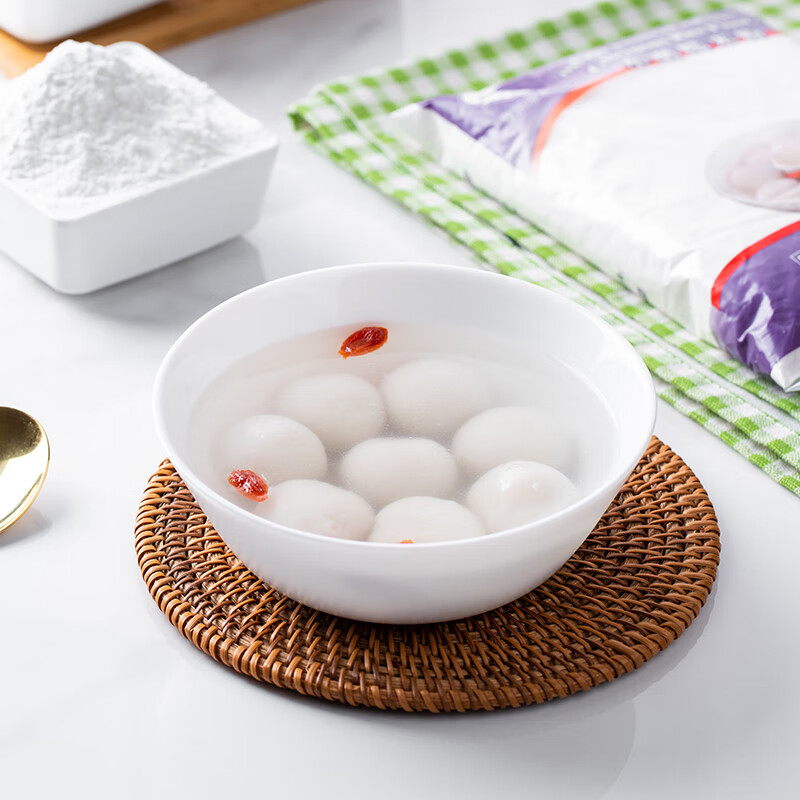 水妈妈泰国进口 水磨糯米粉 汤圆元宵糯米糍粑雪媚娘冰皮月饼500g*2袋装