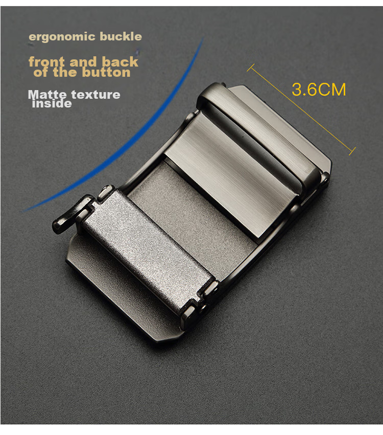 CROCODILE Men's Automatic Buckle Belt without Strap for Young Men, Inner Wear Style with Buckle And Card Slot, Belt RTC1479 8
