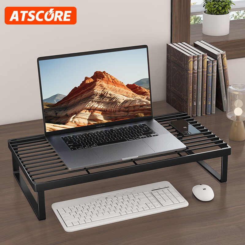 ATSCORE Laptop Barbecue Stand 7.5cm, Computer Cooling Pad, Suspended Vertical Riser, Multi-Functional Support Base for Gaming, E-Sports, Office, And Dormitory Use