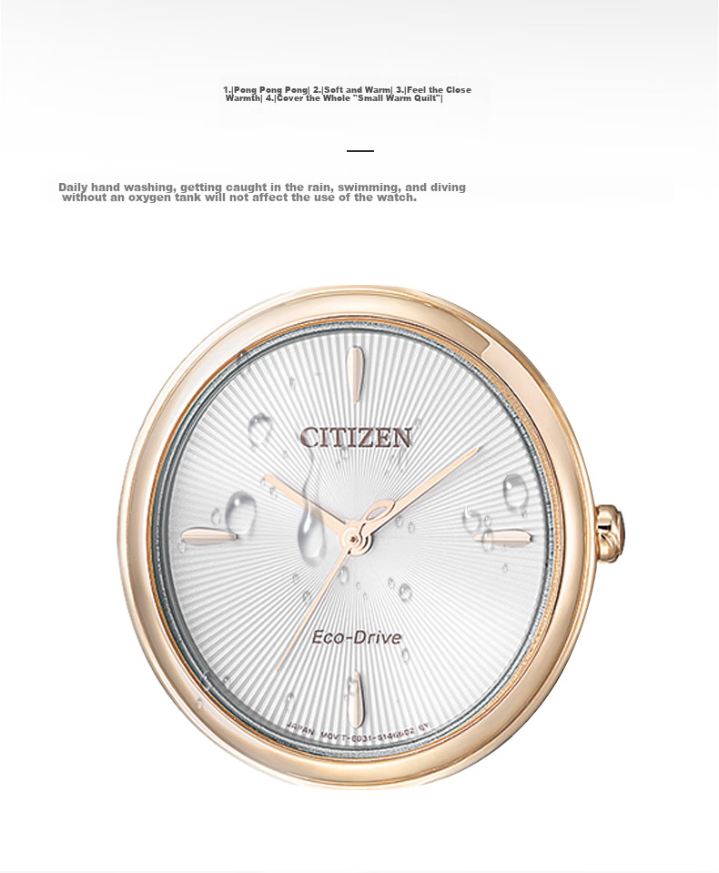 CITIZEN Watch for Women, Japanese And Korean Style L Series, Eco-Drive, Mother-Of Dial, Steel Band, Fashionable Gift for Girlfriend, EM0533-82Y 9