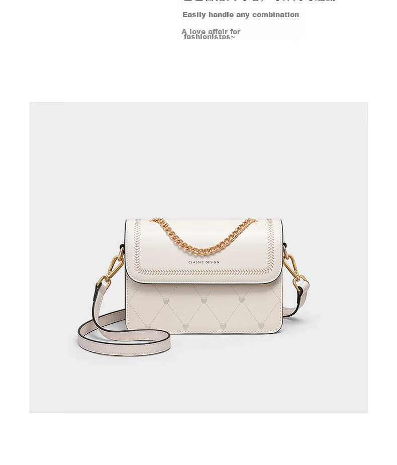 Viney Leather Handbag, Women's Stylish Crossbody Small Square Bag, Light Luxury Shoulder Bag, Practical Birthday And Mother's Day Gift for Mom 3