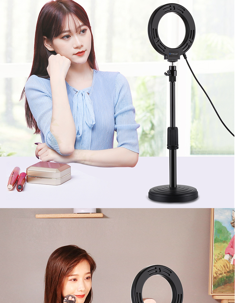 Pangniu 12cm White Light Single Color Temperature Ring Fill Light PU505B, Live Streaming Fill Light, Photography Continuous Light, Photography And Photo-Taking Light, LED Fill Light, Douyin Live Streaming Equipment 7