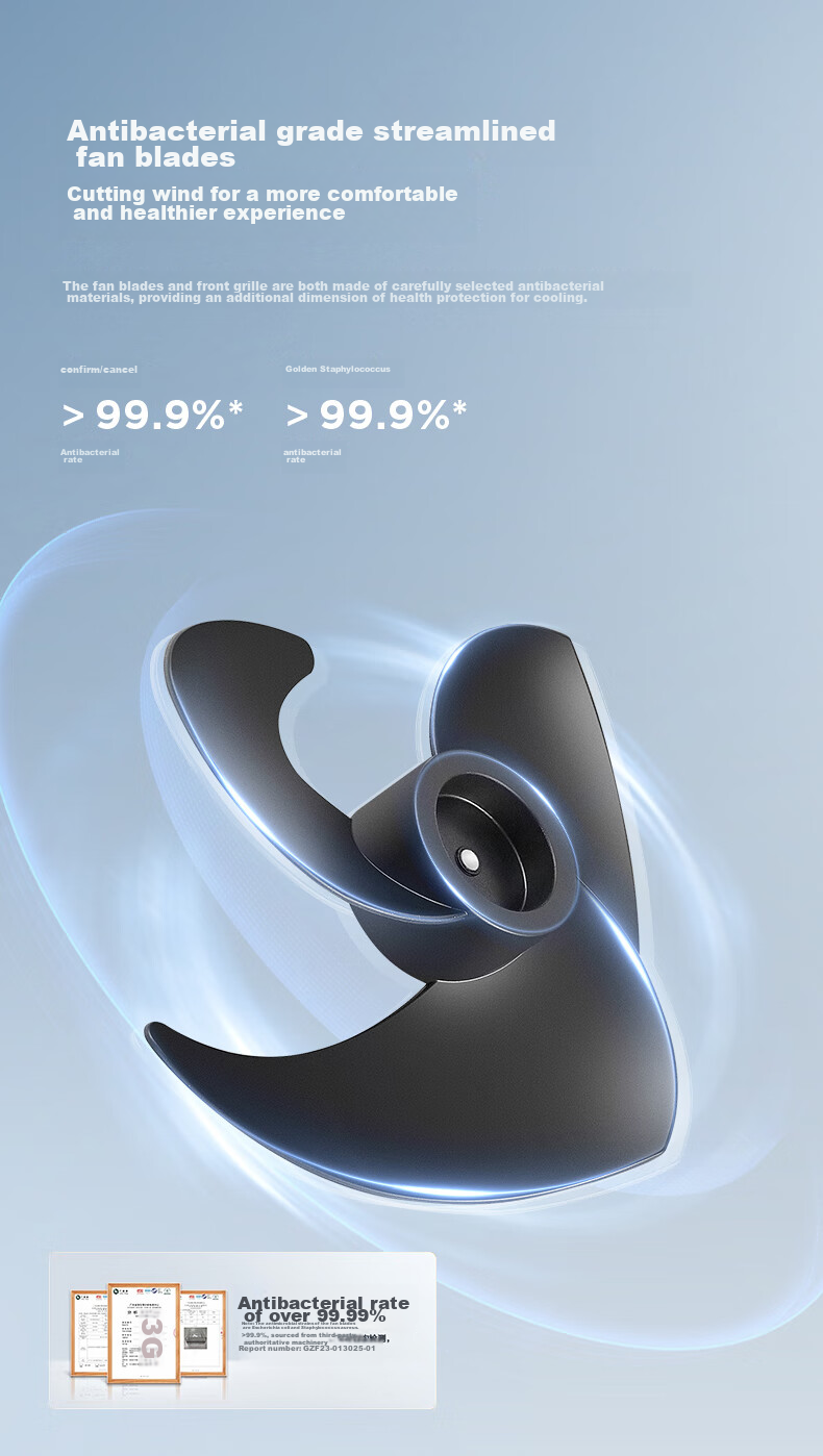 AIRMATE [Voice-Activated Mini Storm] Smart Air Circulation Fan, High-Power Electric Fan for Home Use, Small Floor Fan, Quiet Bedroom Fan with Gentle Breeze, SR160 9