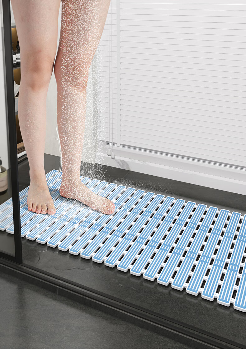 Dajiang TPE Bathroom Non-Slip Mat, Toilet Shower Room Elderly Bathing Anti-Fall Floor Mat, 40x68cm 13