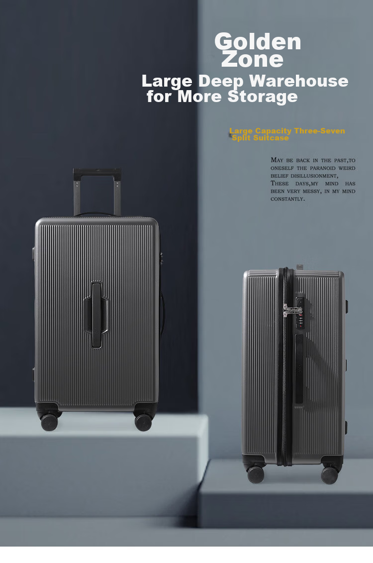 JEVI Large Capacity Suitcase for Men And Women, Student Luggage, Quiet Wheels, Universal Wheels, Zipper Lock, 26 Inches 1