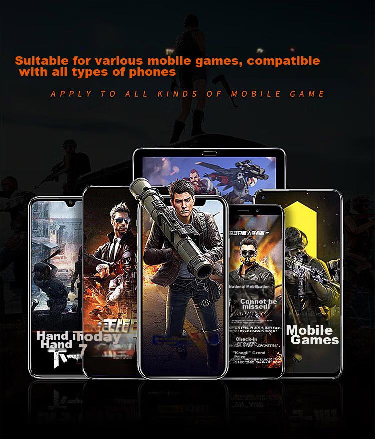 Stiger [Over 400,000 Sold] PUBG Mobile Gaming Peripheral, Delta Handheld Controller, Valorant Shoulder Keyboard, Auto Four-Finger Assist Button, Mouse-Like Grip, Compatible with Peace Elite 3