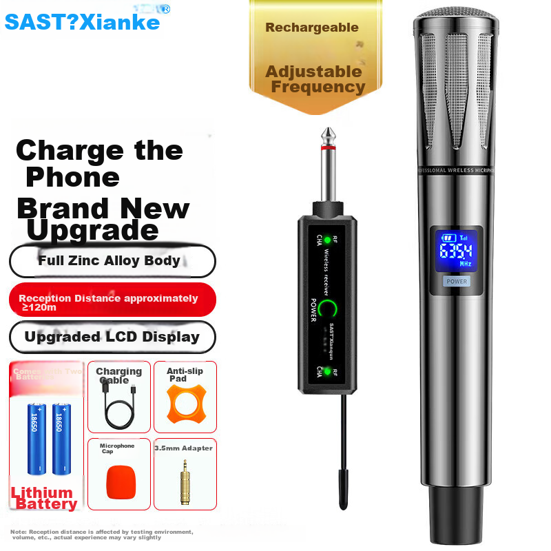 SAST Ok-189 One-To Wireless Microphone, Outdoor Square Dance Speaker, Conference Host Speech, Home Karaoke Device, Universal Microphone