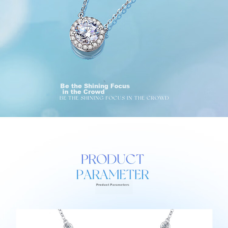 FanciFanci Star Dot Necklace White Silver Women's Light Luxury Pendant Birthday Gift for Girlfriend 7