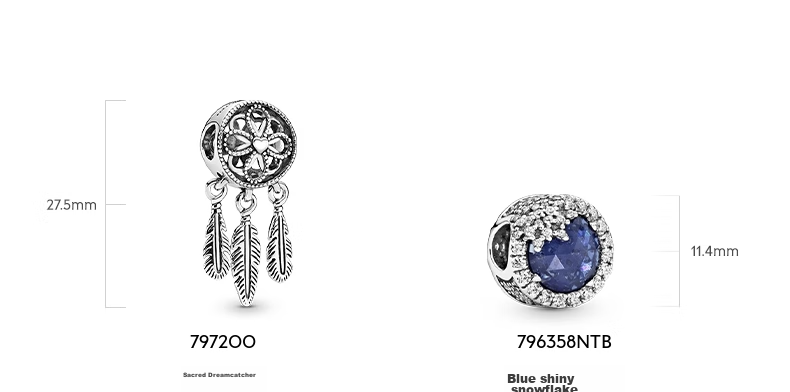 Pandora Dreamy Blue Bracelet Set, Exquisite High-End Design Birthday Gift for Girlfriend 5