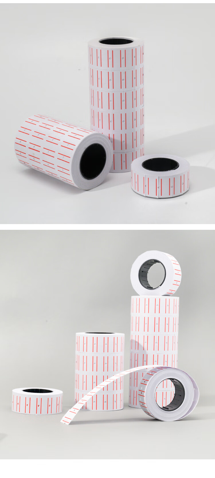 NVV Price Label, Pricing Sticker, Coding Machine, Pricing Paper, Universal Single-Row Pricing Paper 21.5*12mm, 10 Rolls/tube, 600 Sheets/roll, BQ-J10 6