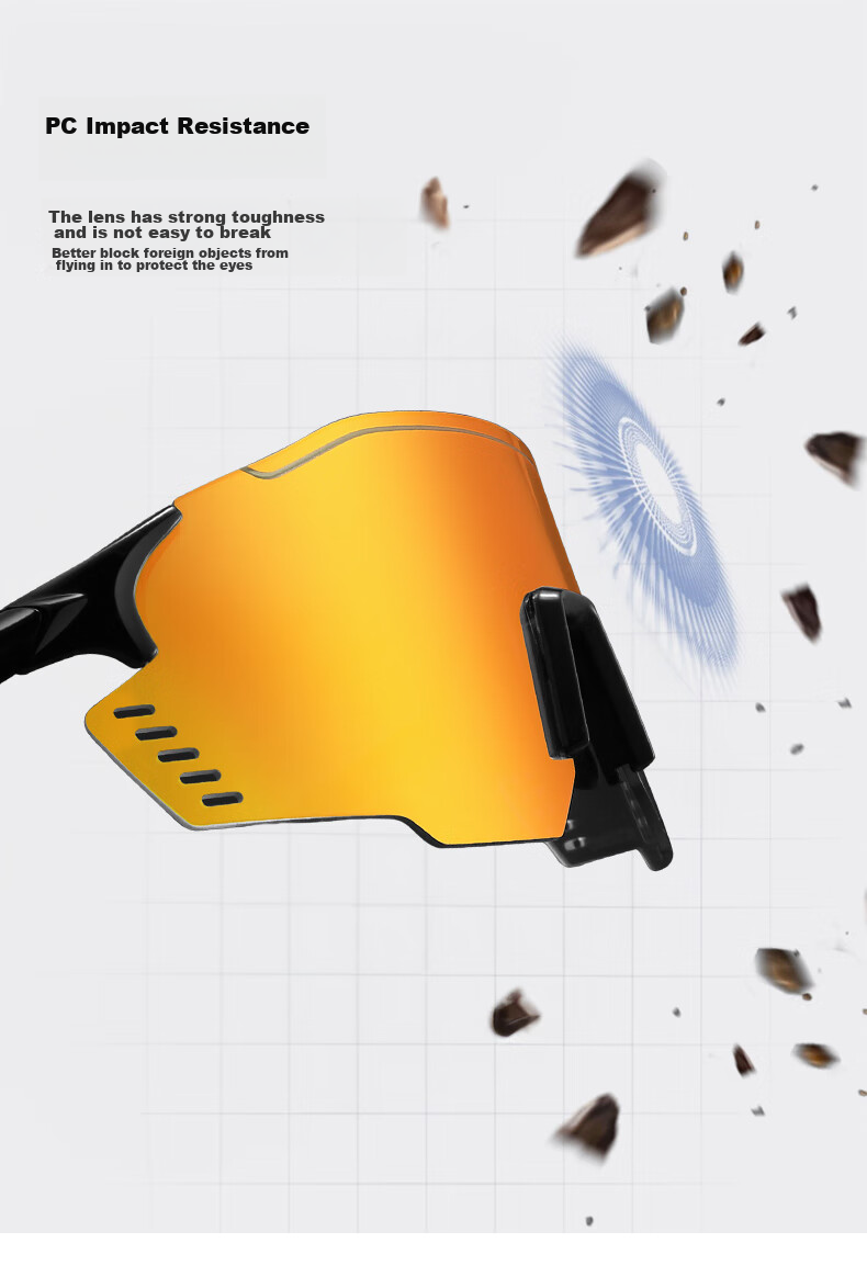 CAPONI Color-Changing Cycling Glasses for Men And Women, Outdoor Sports Running Sunglasses, Day And Night Dual-Use Hiking Sunglasses, UV Protectio 15