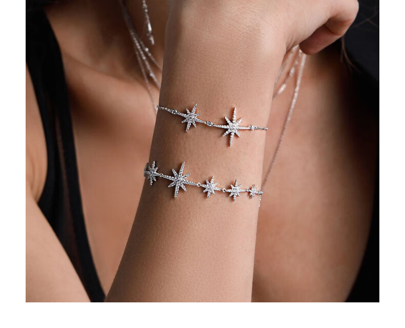 APM Monaco Hexagram Bracelet for Women, Luxurious High-End Hand Jewelry, Birthday Gift for Girlfriend Or Wife 7