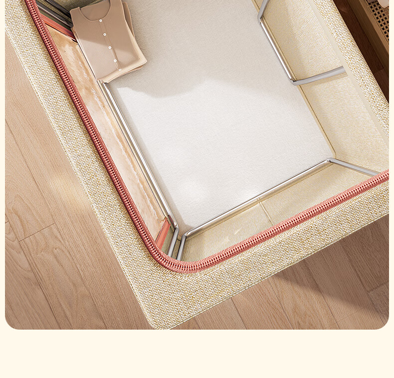 Bangnimeijia Foldable Large Fabric Storage Box for Clothes, Home Use, 66 Liters, 1 Piece 4