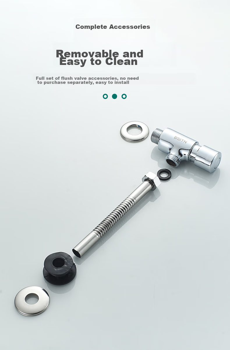 BSITN Bathroom Urinal Flush Valve, Brass Hand-Operated Flush Valve, Toilet Urinal Switch Valve B5003 9