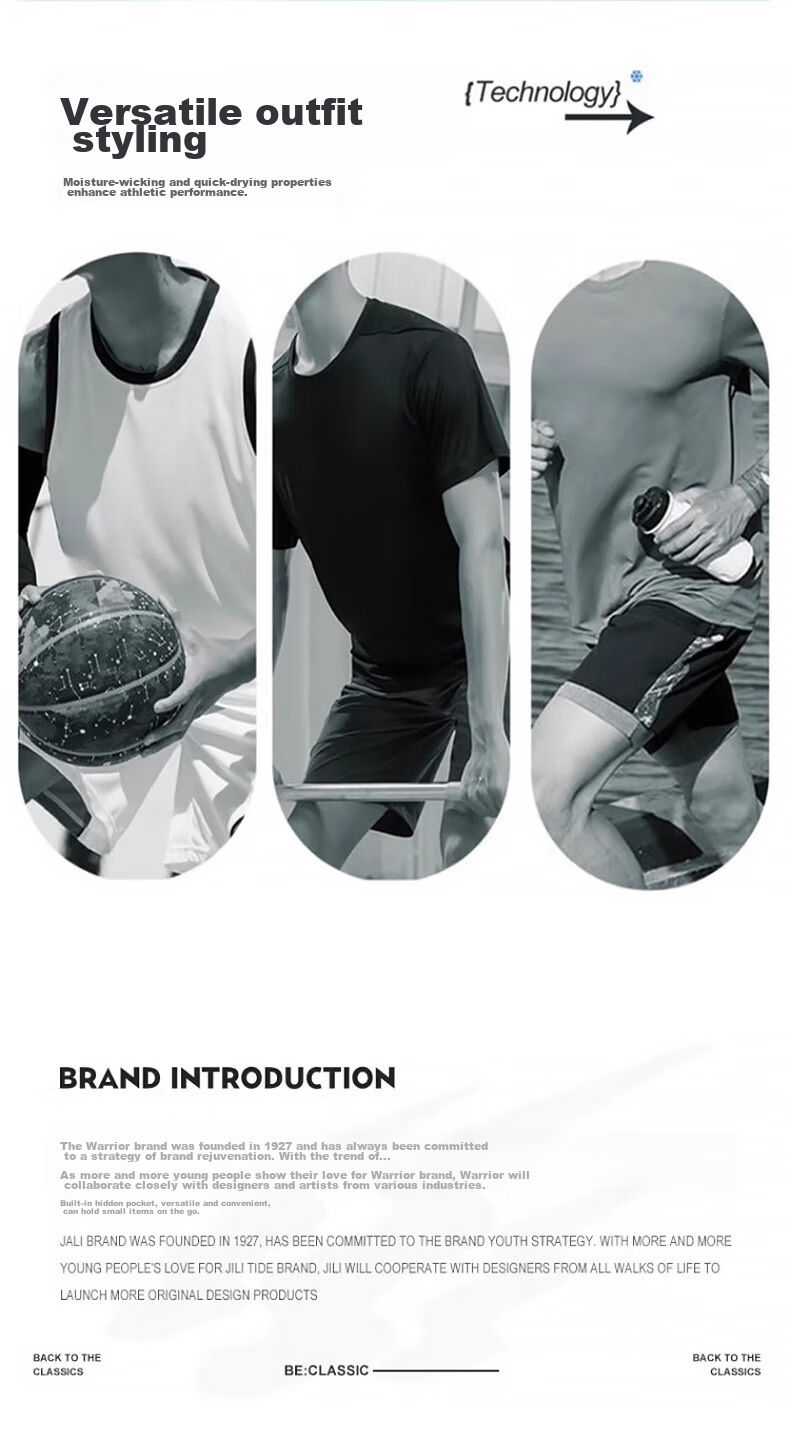 Warrior Men's Tank Top, Summer Outdoor Sports Wide-Shoulder Vest, Loose-Fitting Sleeveless Thin Vest for Chubby People, White, M 7