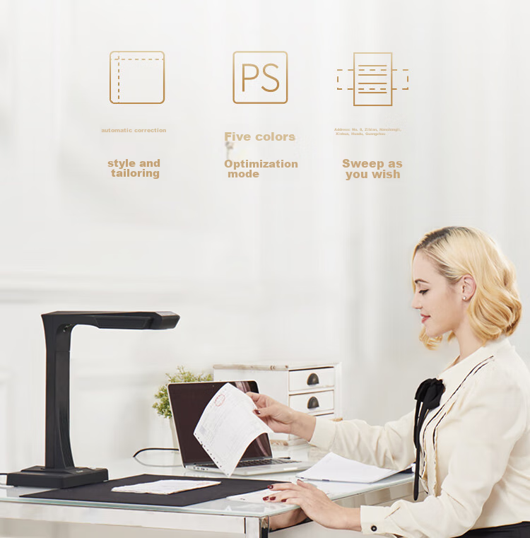 CZUR AuraPlus Side Light Anti-Reflective 20 Million Pixel Book Scanner A3/A4 Office Home Document Scanner Magazine Book High-Speed Camera Scanner 12