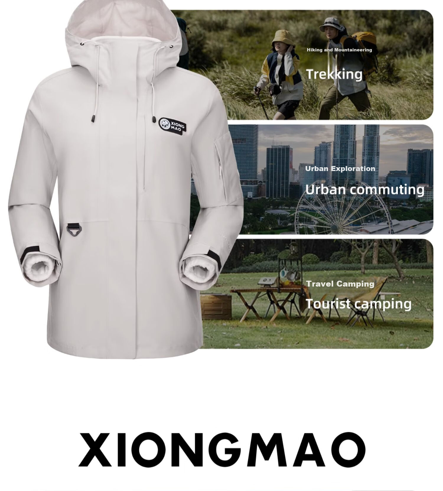 CAMEL Outdoor Waterproof, Windproof, And Breathable Jacket for Men And Women, Three-In Fleece-Lined Warm Mountaineering Coat 16