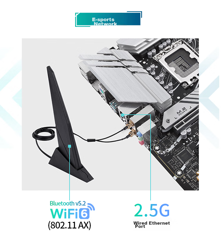 ASUS PRIME B760M-A WIFI D4 Motherboard, Compatible with CPU 14600KF/12600KF/12490F (Intel B760/LGA 1700) 14
