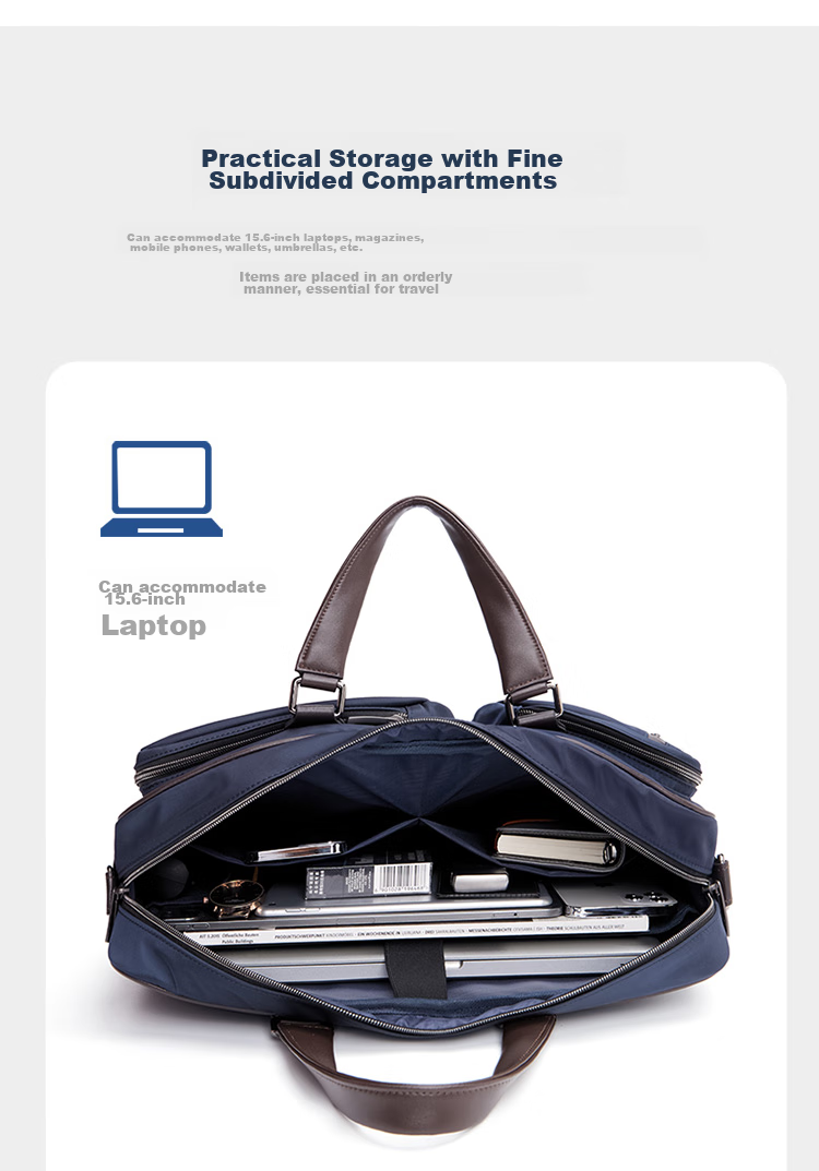 GOLF Business Briefcase for Men with Multiple Compartments, Handheld Bag for 15.6-Inch Laptop, Gift for Boyfriend Or Father 4