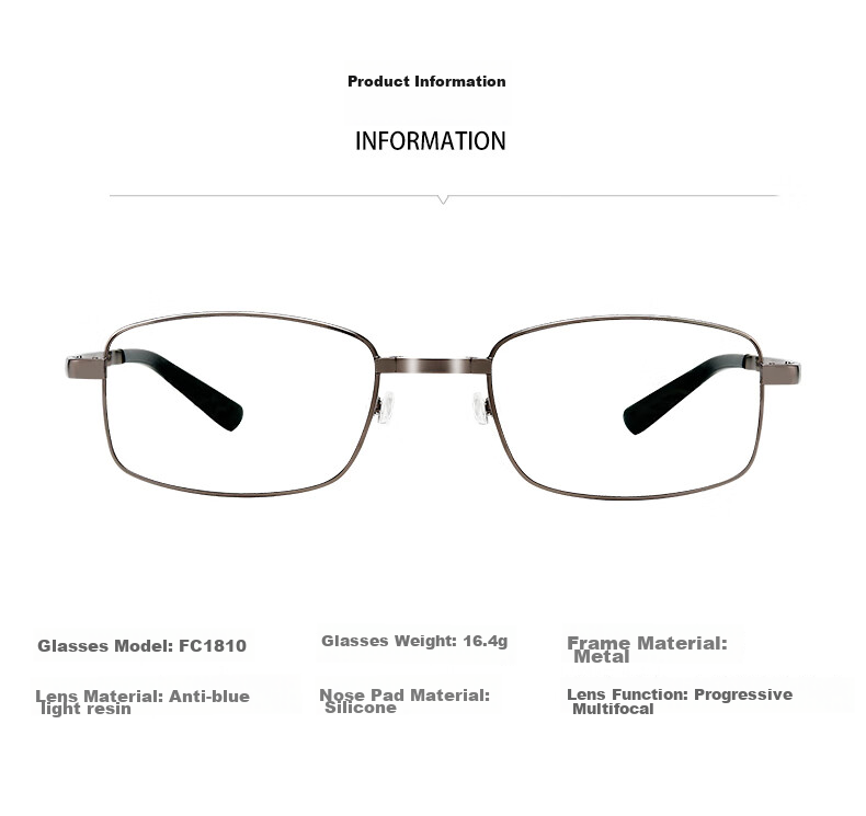LESCA LUNETIER Reading Glasses for Men, Anti-Blue Light High-Quality Brand Genuine Women's Reading Glasses, High-Definition Foldable Bifocal Glasses for Elderly 6