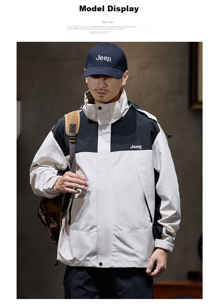 JEEP High-End Tactical Jacket for Men, 2026 Spring And Autumn New Outdoor Mountain-Style Sports Hiking Wear Workwear Jacket Men's Clothing 10