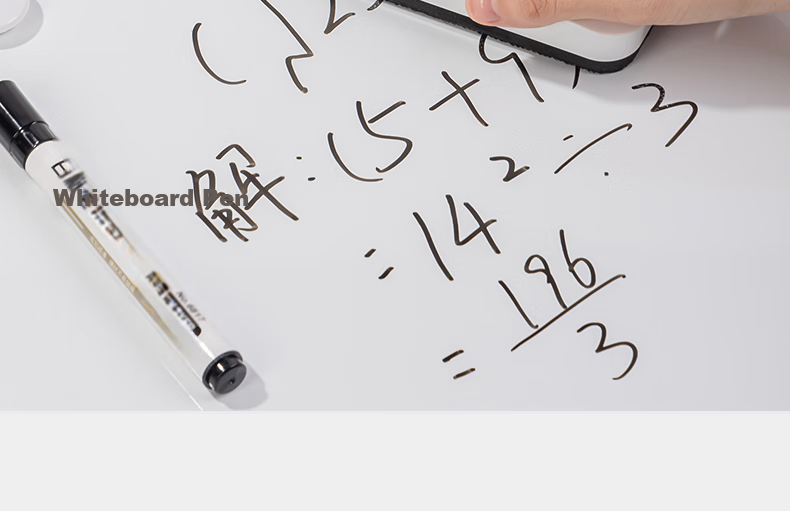 Deli 130*60*31mm Magnetic Whiteboard Eraser, Stylish Office Board Eraser Accessory, Whiteboard Pen Compatible Eraser, Felt Cloth School Blackboard Eraser Glass 50167 7