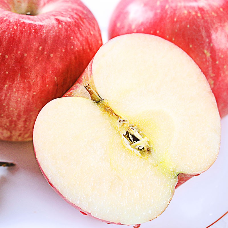 京鲜生 烟台红富士苹果 4粒装 单果160-190g 生鲜水果