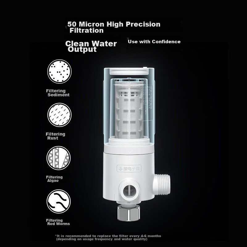 JOMOO Smart Toilet Pre-Filter, Household Waterless Tank Filter, Water Purification Filter, KD904-1111