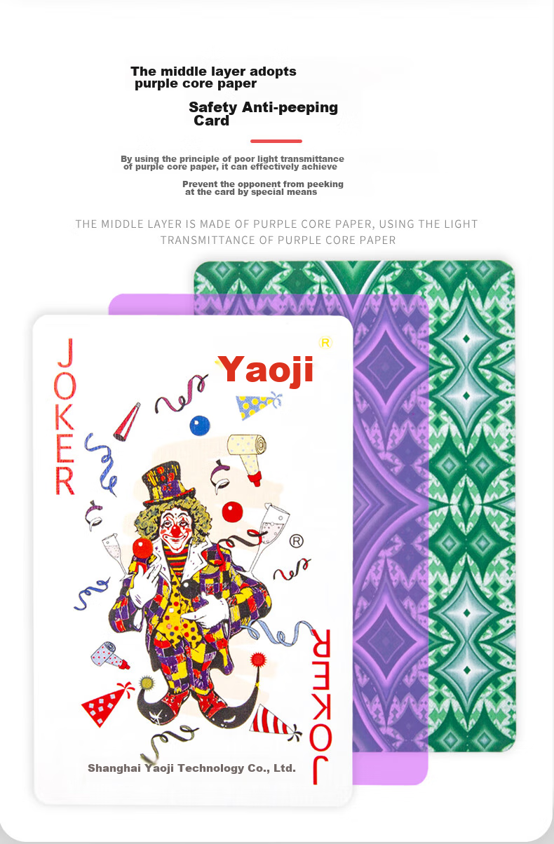 Yaoji Playing Cards for Outdoor Camping, Anti-Peeping, Doudizhu, Goujilei Games, Card Games, Poker Cards, 60 Decks, 2103 2