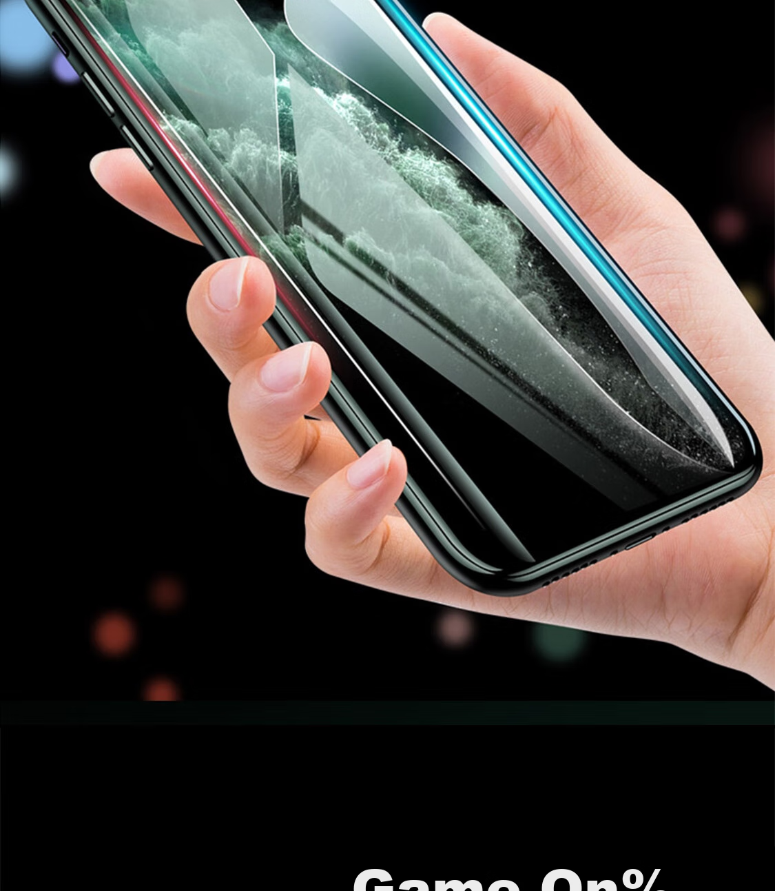 ESCASE IPhone 11 Pro Max/XS Max Tempered Glass Screen Protector with Anti-Dust Mesh, HD Full Coverage Glass Front Film for IPhone 11 Pro Max/XS Max 20