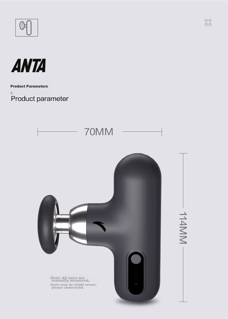 ANTA Fascia Gun Massage Device Professional Sports Grade Deep Muscle Relaxation Mini Portable for Shoulders Neck Waist Legs Back 19