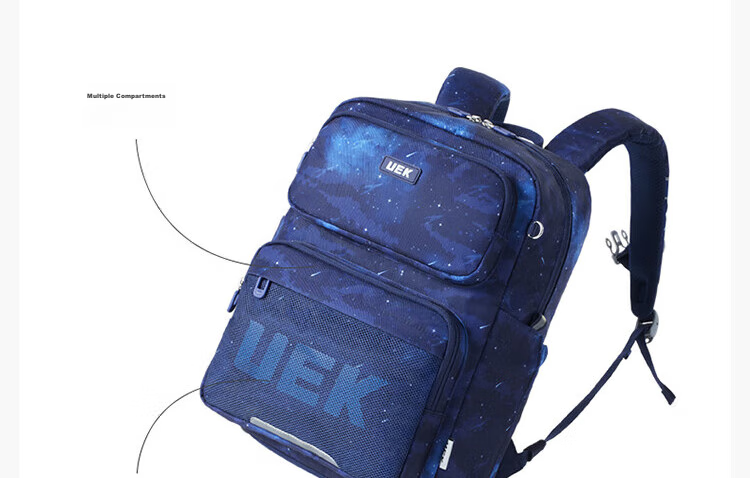 UEK Schoolbag for Girls And Boys, Grades 3-6, Lightweight, Ergonomic Spine Protection, Children's Backpack 1