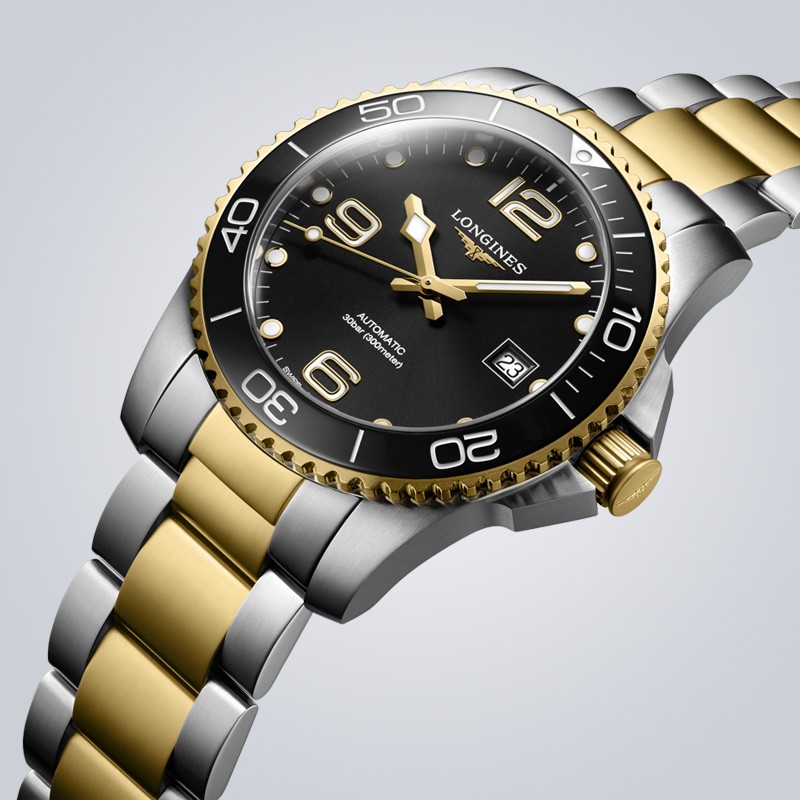 LONGINES Swiss Watch, Conquest Diving Series, Men's Steel Strap Mechanical Watch L37813567