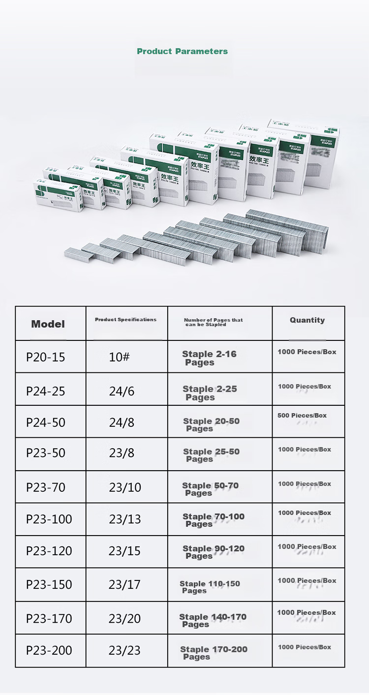 SUNWOOD Efficiency King Series, 23/17 Staples, 1000 Pieces/box, Pack of 10, P23-150 5