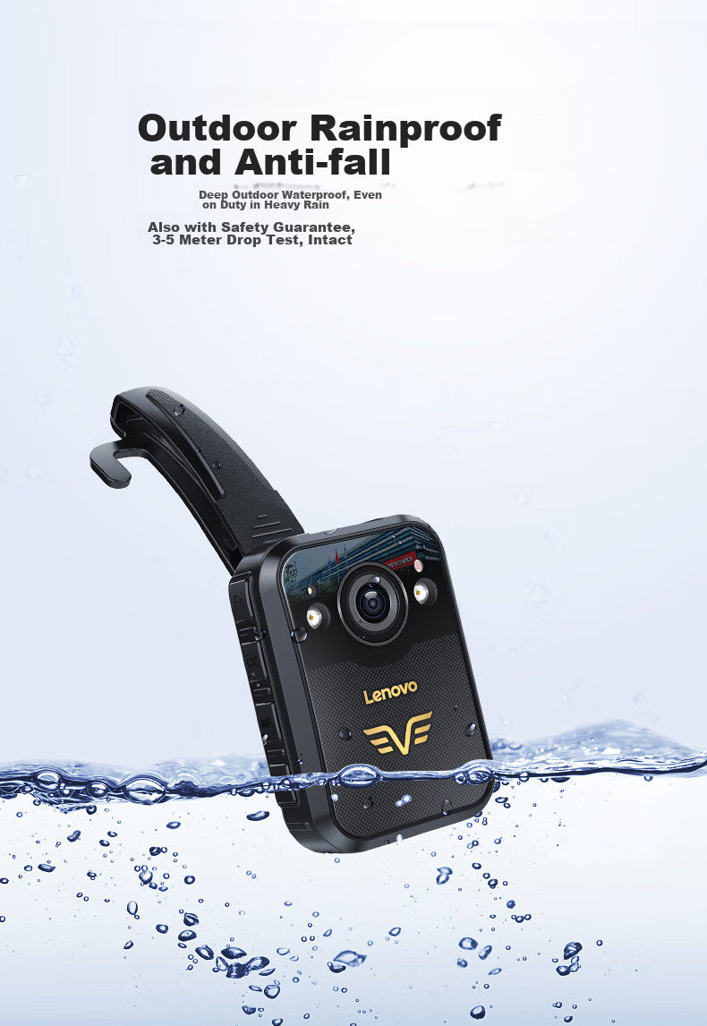 Lenovo Body-Worn Camera, Explosion-Proof, High-Definition Infrared Night Vision, 58 Million Pixels, Miniature Video Evidence Recording, DSJ-2W, 64GB 9