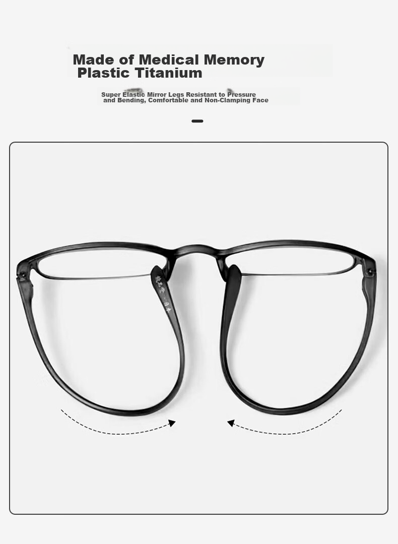 Jingpintang Japanese Imported Anti-Blue Light Reading Glasses for Women, Radiation Protection Eye Glasses, JD Self-Operated Flagship Store Authentic Product 300 Degrees 3