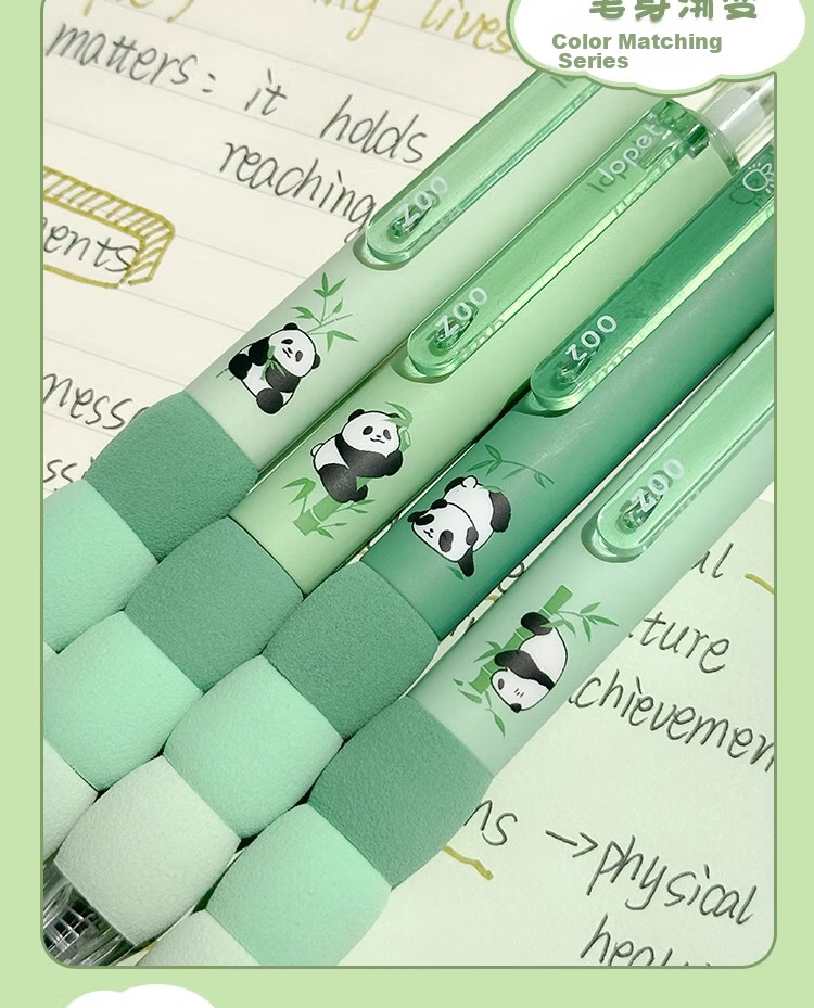 LOPET Retractable Gel Pen, Quick-Drying, Stylish Design, Exam Pen for Students, 0.5mm Black Ink, Smooth Writing for Middle School Students, Ballpoint Pen, Signature Pen, LT-1362 + 10 Refills 6