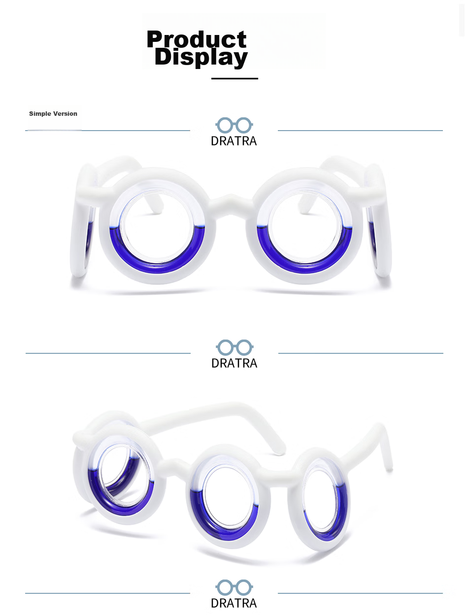 DRATRA Motion Sickness Glasses Liquid Miracle High-Tech Anti-Sea-Sickness And Air-Sickness Glasses for Adults, Children And Elderly, Game Anti-3D Dizziness Preventio 13
