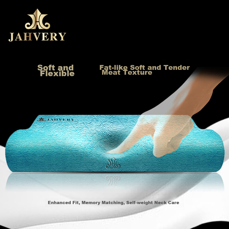 JAHVERY Cervical Pillow for Adults, Slow Rebound Memory Foam Neck Support Pillow, 9/11cm