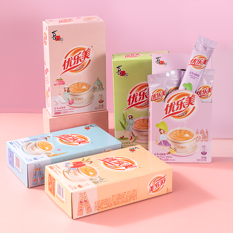 优乐美低糖奶茶粉19gx10条香草味 早餐代餐下午茶 速溶袋装冲泡饮料
