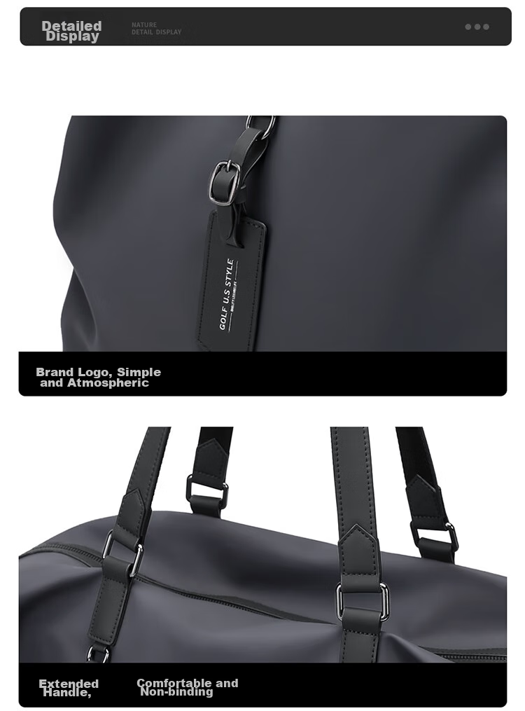 GOLF Large Capacity Travel Bag, Casual Sports Fitness Bag, Men's Handheld And Shoulder Luggage Bag, Short-Trip Business Trip Bag, Travel Bag 23