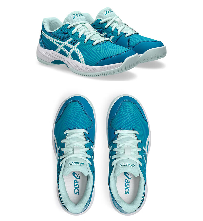 ASICS Kids Tennis Shoes GAME GS Youth Boys Girls Durable Sports Shoes 1044A083-400 Blue Green Size 35 60