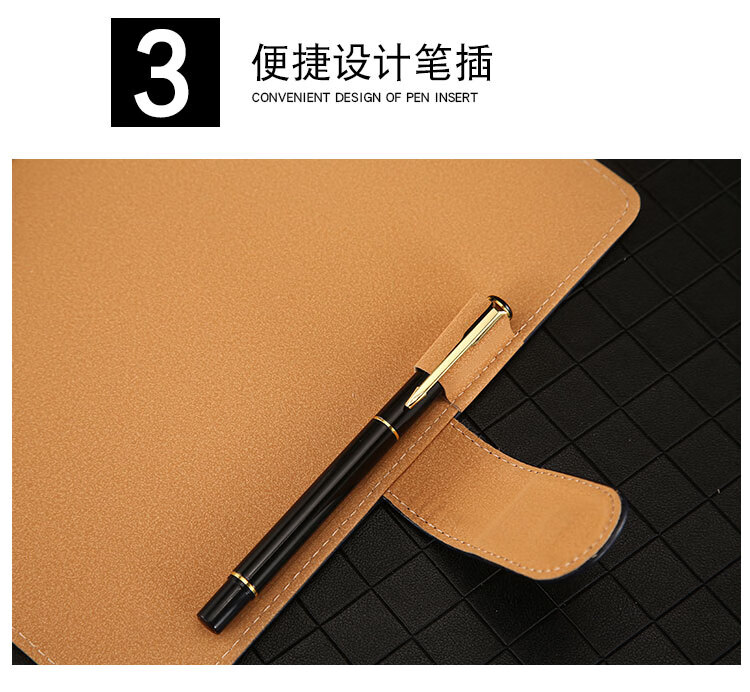 TENGXIONG Notebook A5 Detachable Ring-Bound Leather Cover B5 Loose-Leaf Notebook, Thickened Buckle Journal, Diary, Simple Office Meeting Business Record Book, Stationery Customization with Logo 8