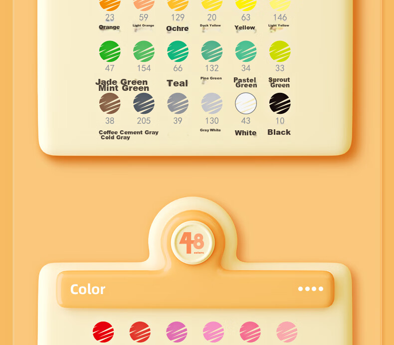 M&G Stationery 24-Color Acrylic Markers Children's Student Watercolor Pens Drawing Pens Waterproof Hand-Drawn Guka Doodle Birthday Graduation Gift APMT3308 31