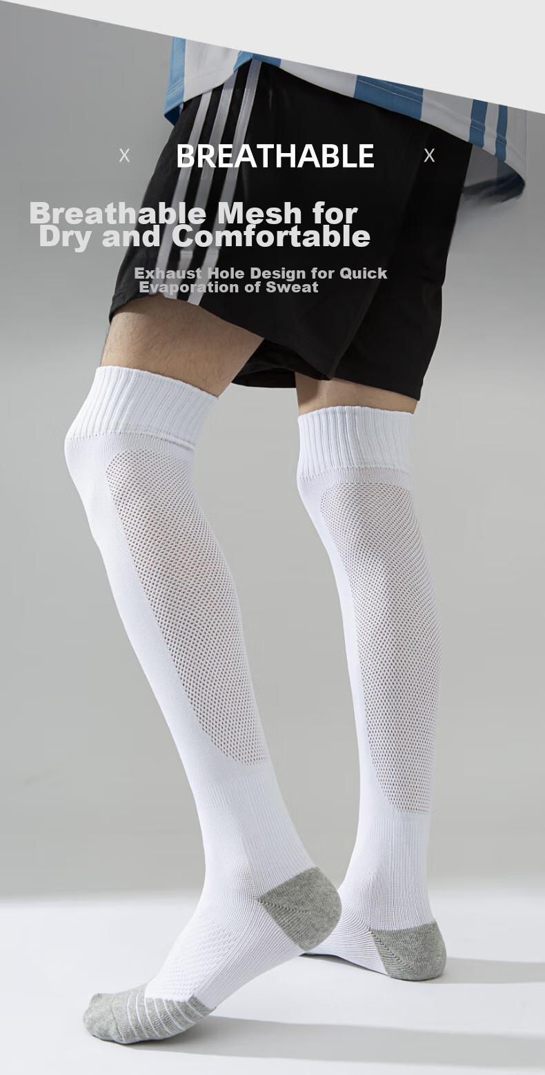 CASPIAN WOLF Soccer Socks for Men And Women, Knee-High Non-Slip Thin Summer Socks for Children, Football Training Socks 3