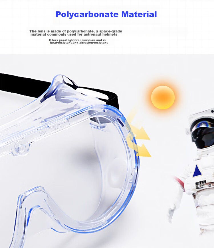 3M 1621AF Safety Goggles, Industrial Cutting, Dust Protection, Cycling Splash-Proof, Anti-Fog Glasses Cover, Laboratory Myopia Protectio 5