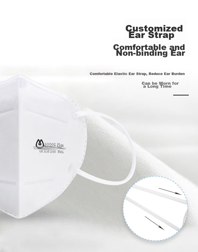 Mingdianshangpin KN95 Mask, M950E Plus, 3 Pieces/pack, Individually Wrapped, Ear-Loop Style, Four-Layer, No Breathing Valve, Protects Against Flu Viruses, Droplets, Smog, Bacteria, Wind And Dust, Odors, White 5