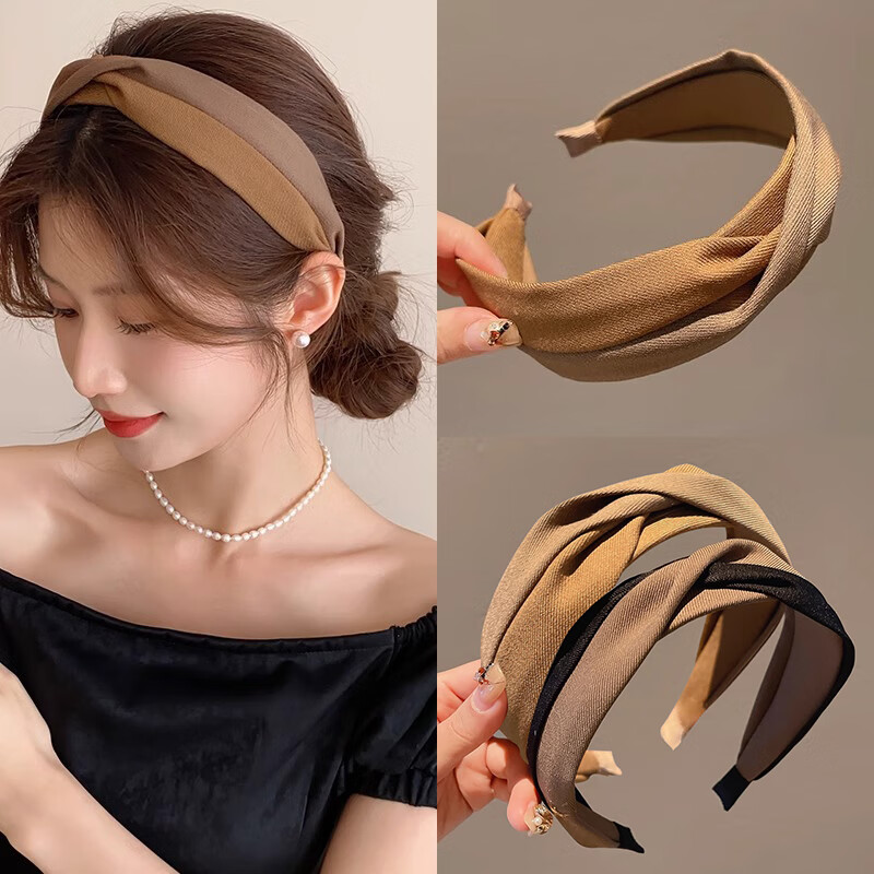 Xiangwan Headband, High Crown Hairpin for Women, Versatile Hairband for Going Out, Face-Washing Headband, Wide-Brimmed Hairpin, Hair Accessory, Gift for Wome