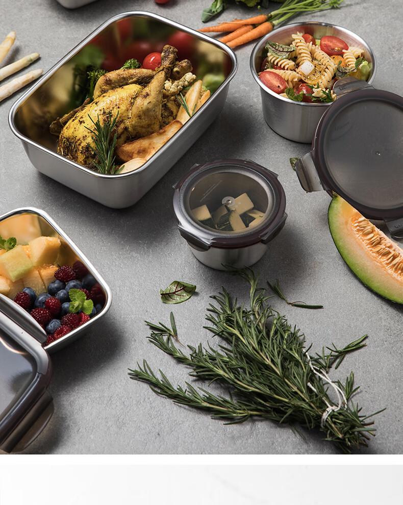 Cuitisan Korean Imported Food-Grade 316 Stainless Steel Lunch Box, Microwave-Safe, Antibacterial Food Storage Container, 530ml 22